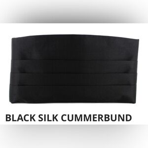 Michelsons London Black 100% Silk Cummerbund